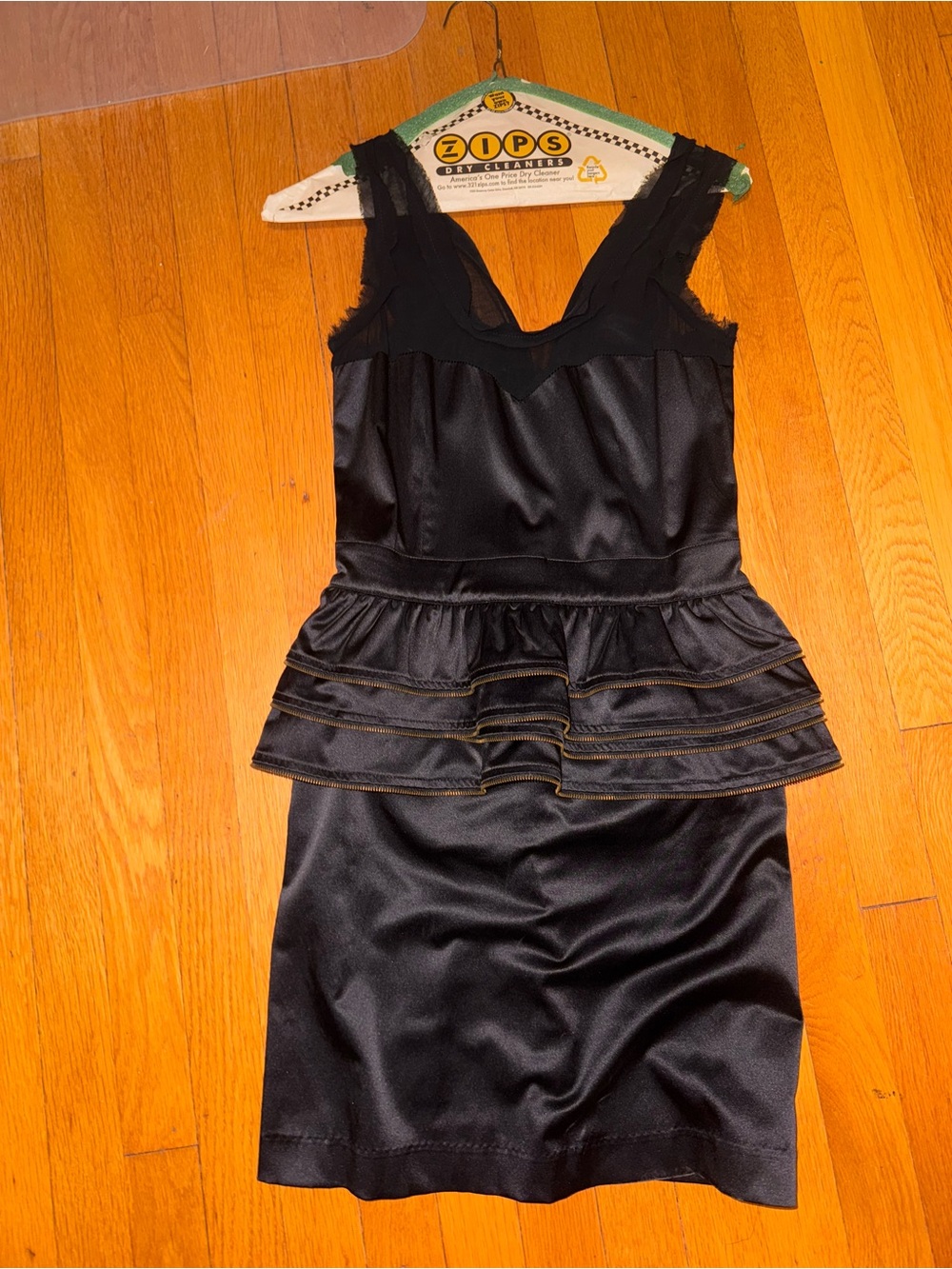 Blaque Label Black Peplum Mini Dress